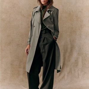 Sezane Scott Trench Coat Size 38